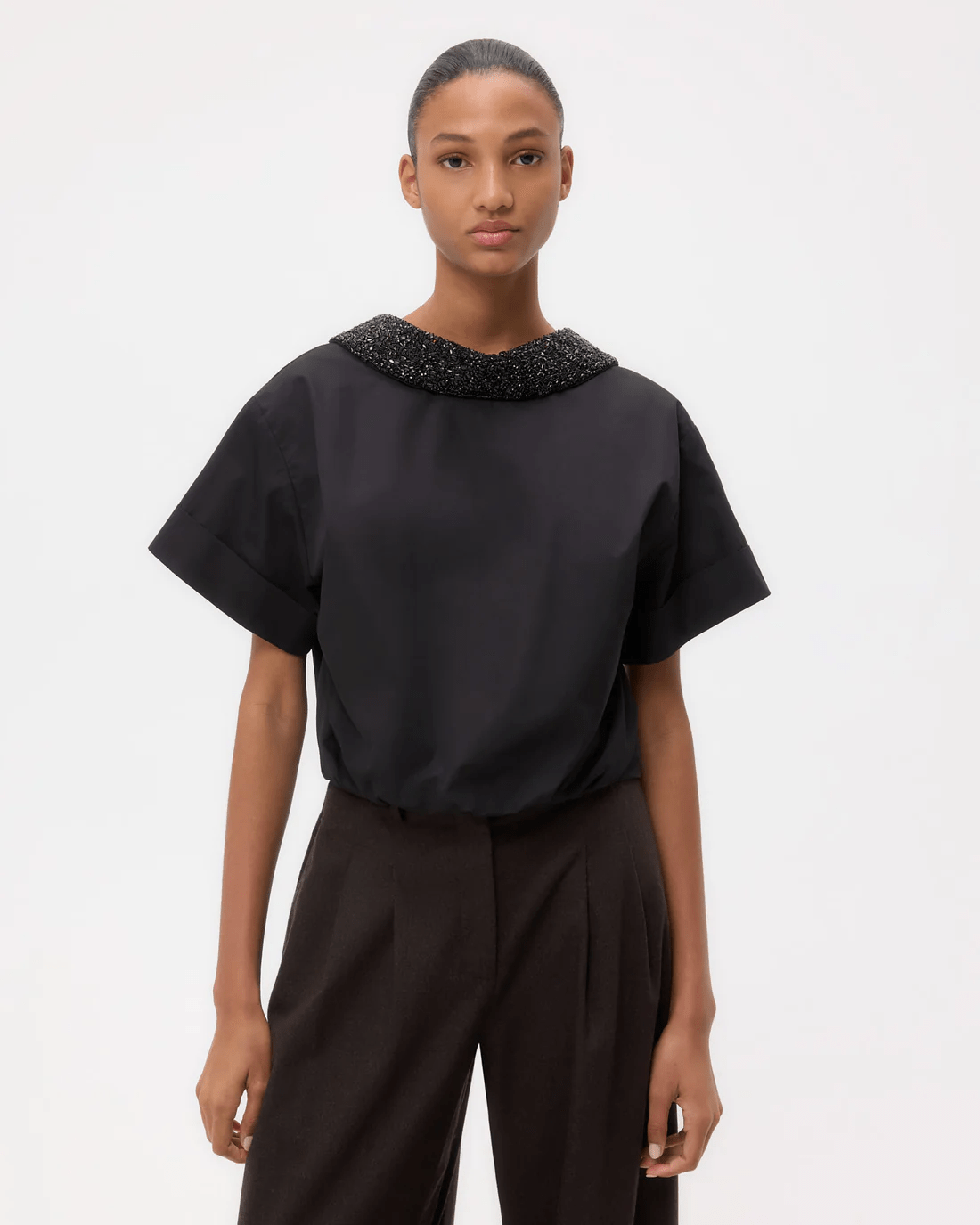 Reversible Shirt w/Crystal Collar - TWP