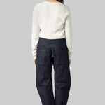 Ribbed Henley - White + Warren