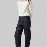 Ribbed Henley - White + Warren