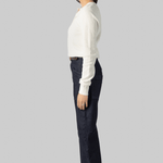 Ribbed Henley - White + Warren