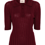 Ribbed Polo Top - Plan C