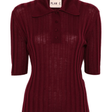 Ribbed Polo Top - Plan C