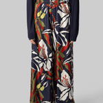 Ring Floral Silk Pants - La Prestic Ouiston