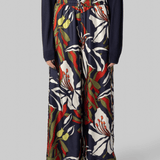 Ring Floral Silk Pants - La Prestic Ouiston