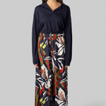 Ring Floral Silk Pants - La Prestic Ouiston