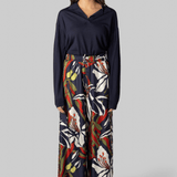 Ring Floral Silk Pants - La Prestic Ouiston