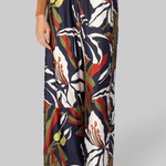 Ring Floral Silk Pants - La Prestic Ouiston