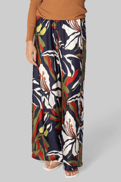 Ring Floral Silk Pants - La Prestic Ouiston