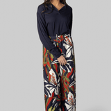 Ring Floral Silk Pants - La Prestic Ouiston