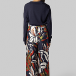 Ring Floral Silk Pants - La Prestic Ouiston