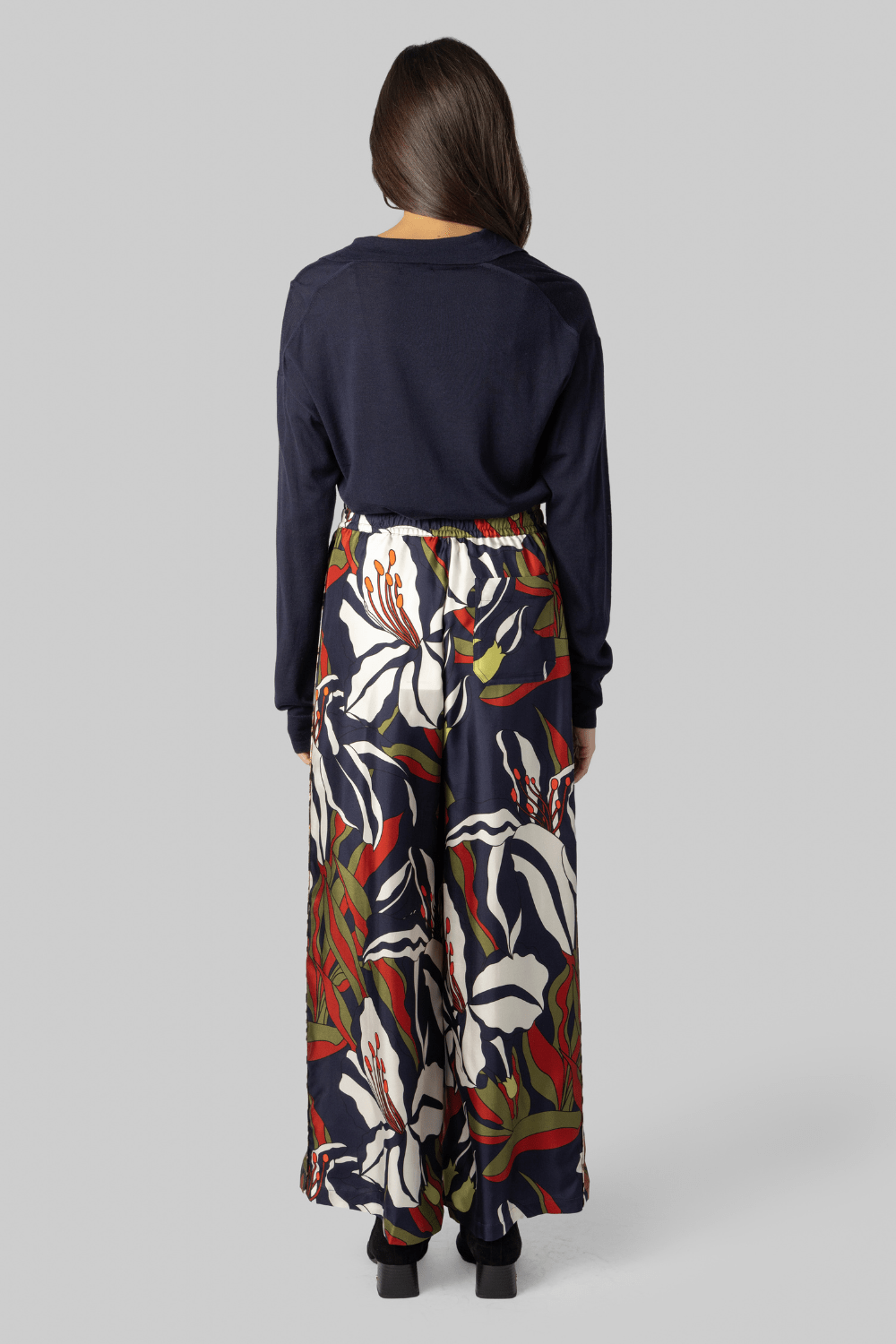 Ring Floral Silk Pants - La Prestic Ouiston