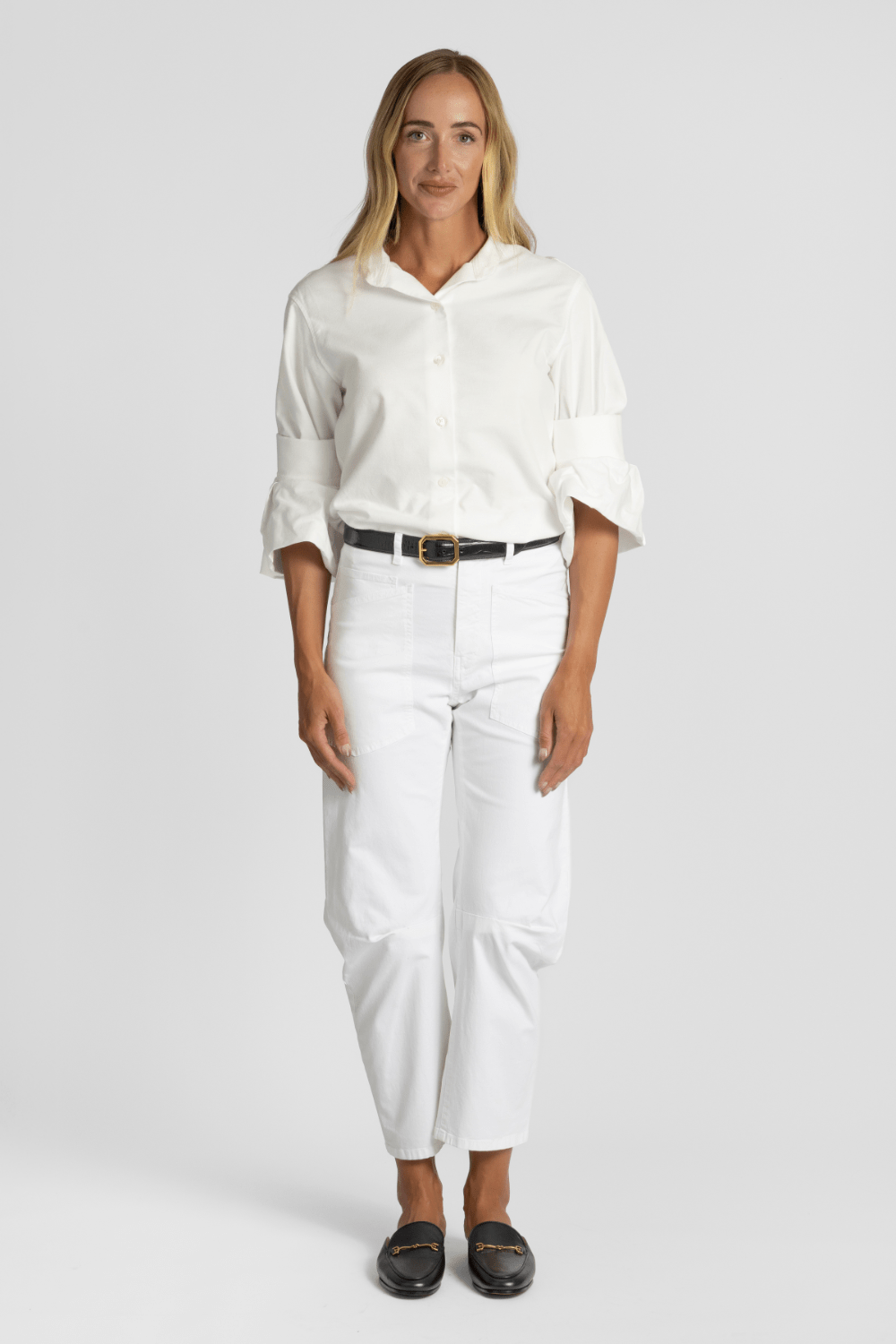 Rolled Cuff Oxford Shirt - Odeeh