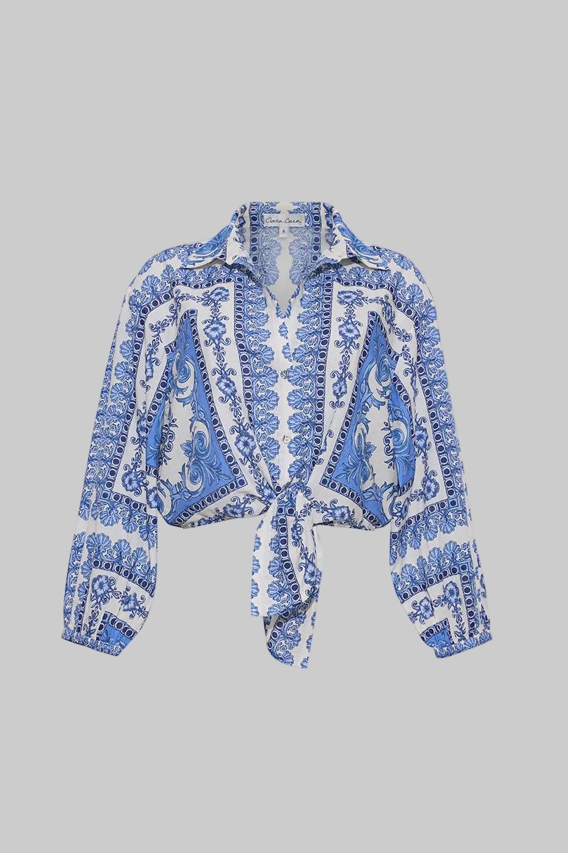 Rumson Tie Top - Cara Cara