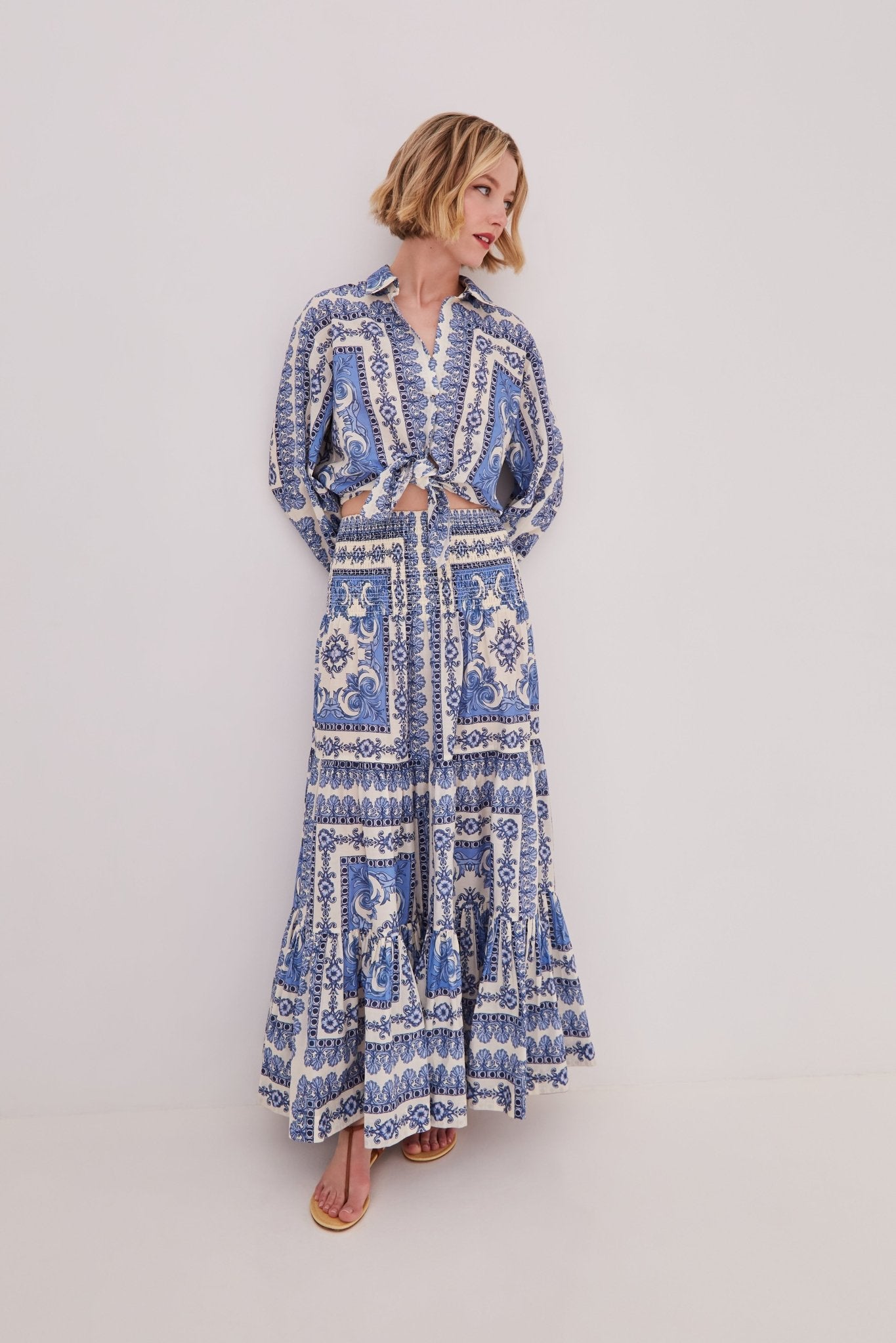 Rumson Tie Top - Cara Cara