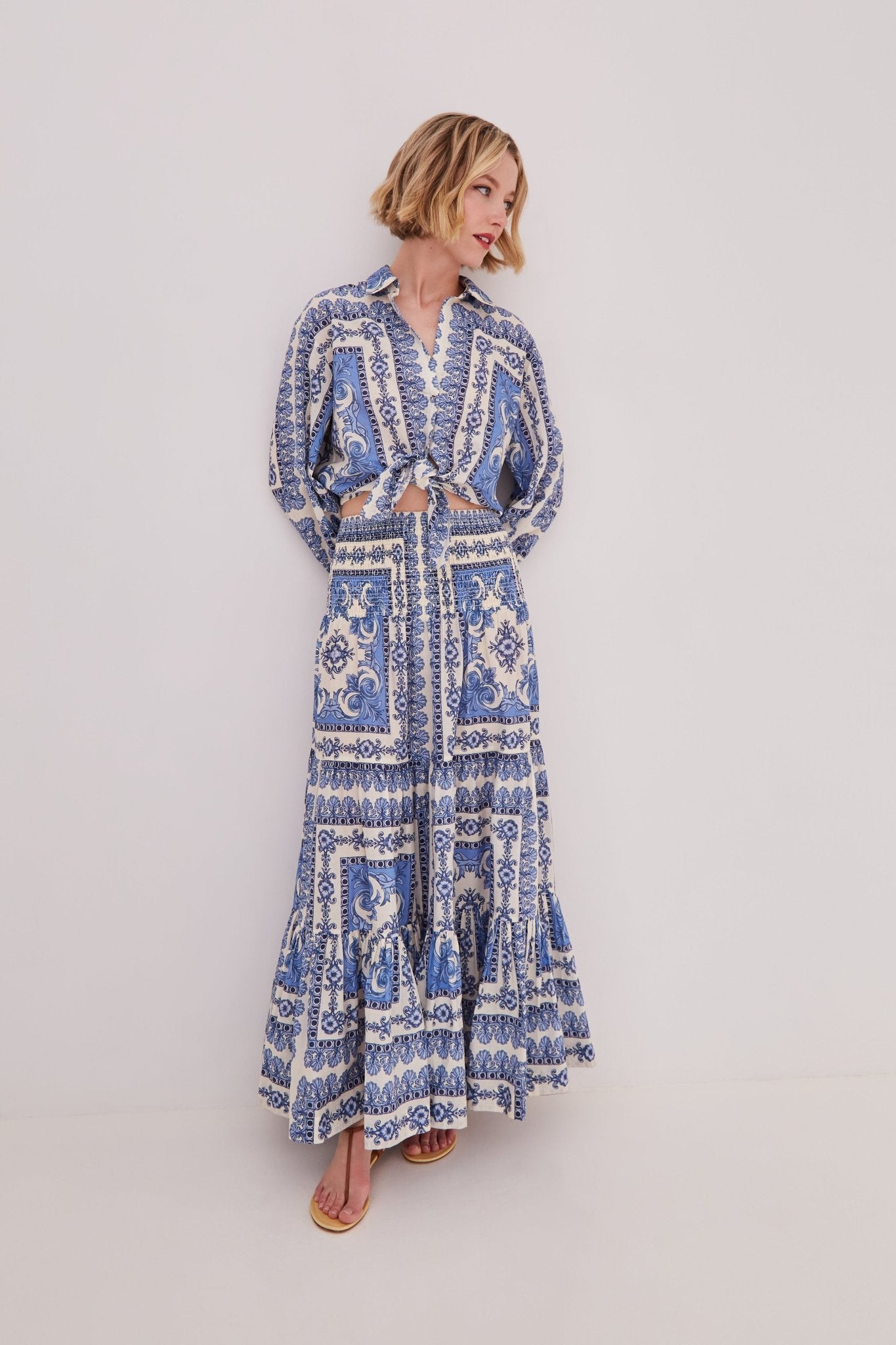 Rumson Tie Top - Cara Cara