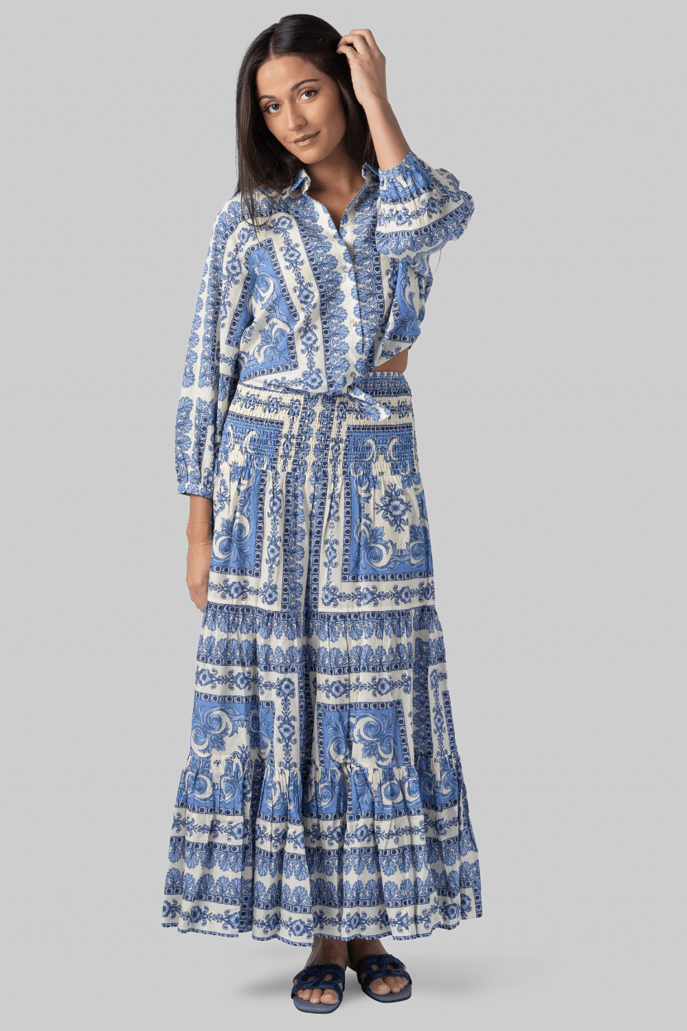 Rumson Tie Top - Cara Cara