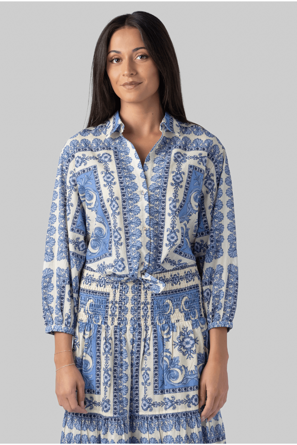 Rumson Tie Top - Cara Cara