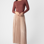 Lamé Long Soleil Skirt - The Posh Peacock