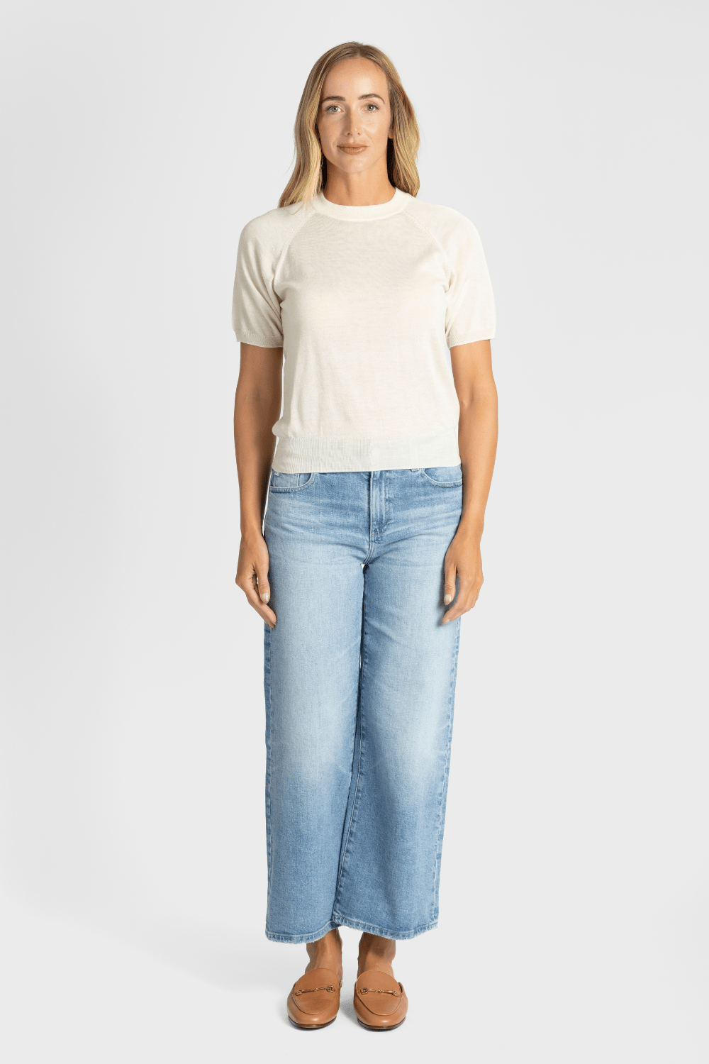 Saige Wide - Leg Crop Jean - AG
