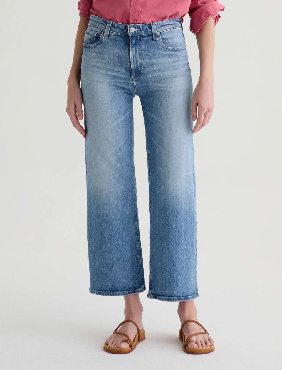 Saige Wide - Leg Crop Jean - AG
