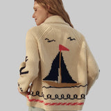 Sailboat Lodge Cardigan - The Great