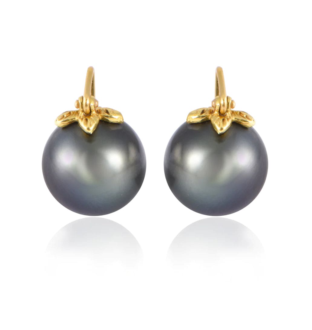 Samira 13 Floating Tahitian Pearl Earrings - The Posh Peacock