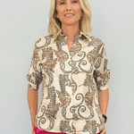 Seahorse Print Emmanuelle Shirt - La Prestic