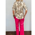Seahorse Print Emmanuelle Shirt - La Prestic