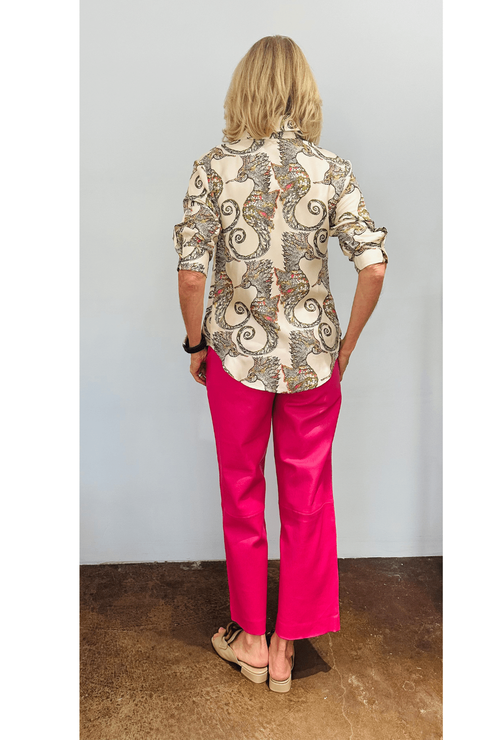 Seahorse Print Emmanuelle Shirt - La Prestic