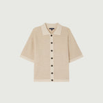 Short Sleeve Polo Cardigan - Soeur