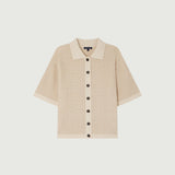 Short Sleeve Polo Cardigan - Soeur