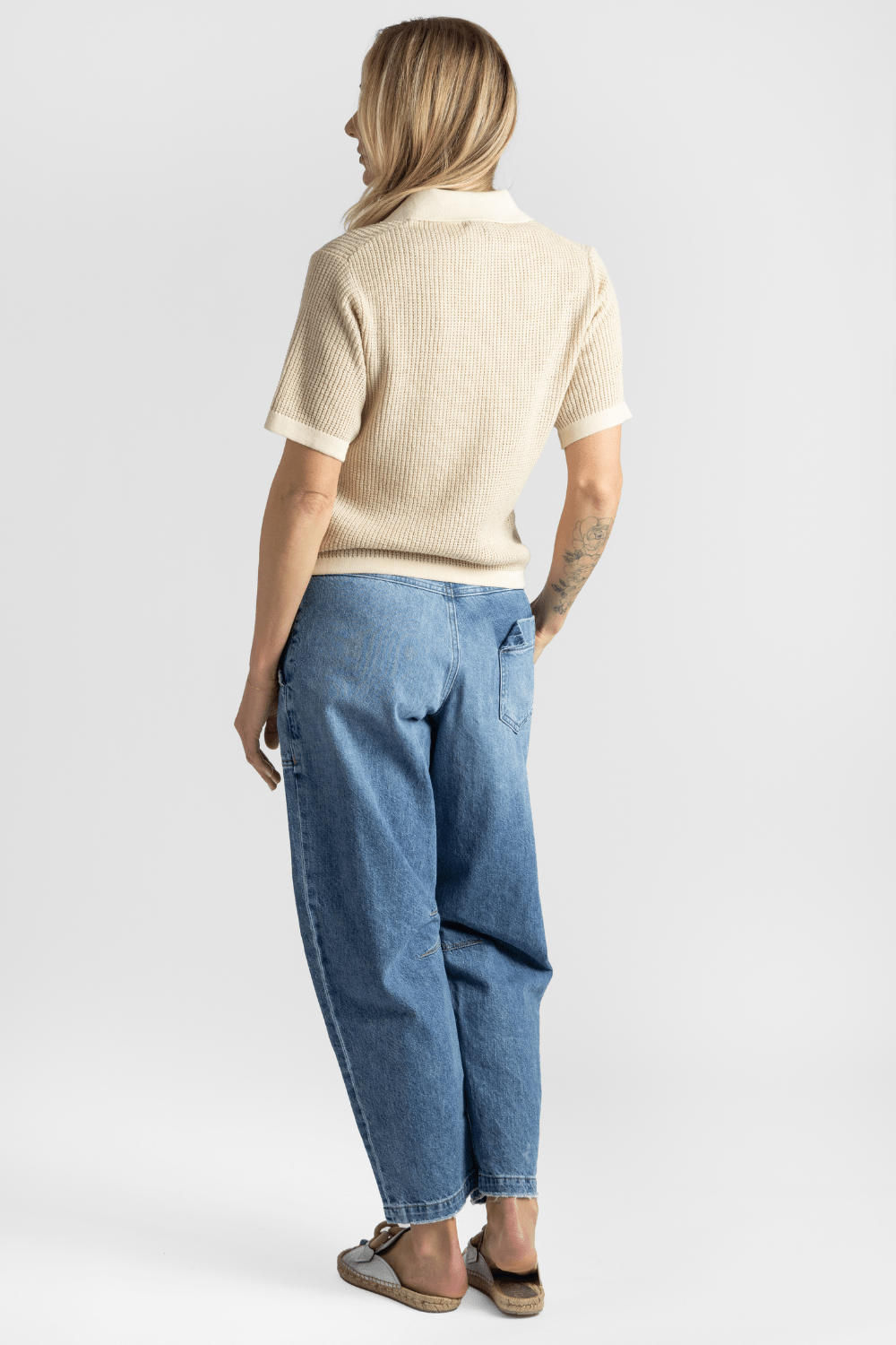 Short Sleeve Polo Cardigan - Soeur