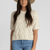 Short - Sleeved Sweater - Closed