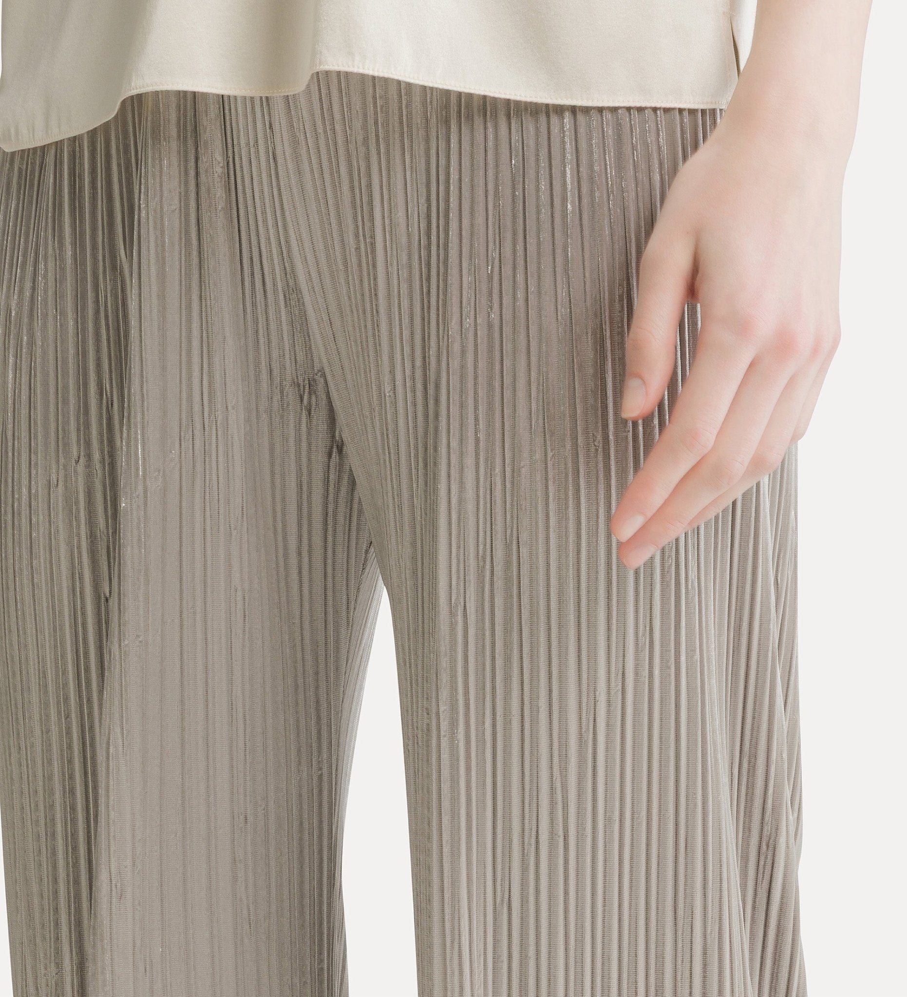 Silky Velvet Pleated Jersey Pant - Forte Forte