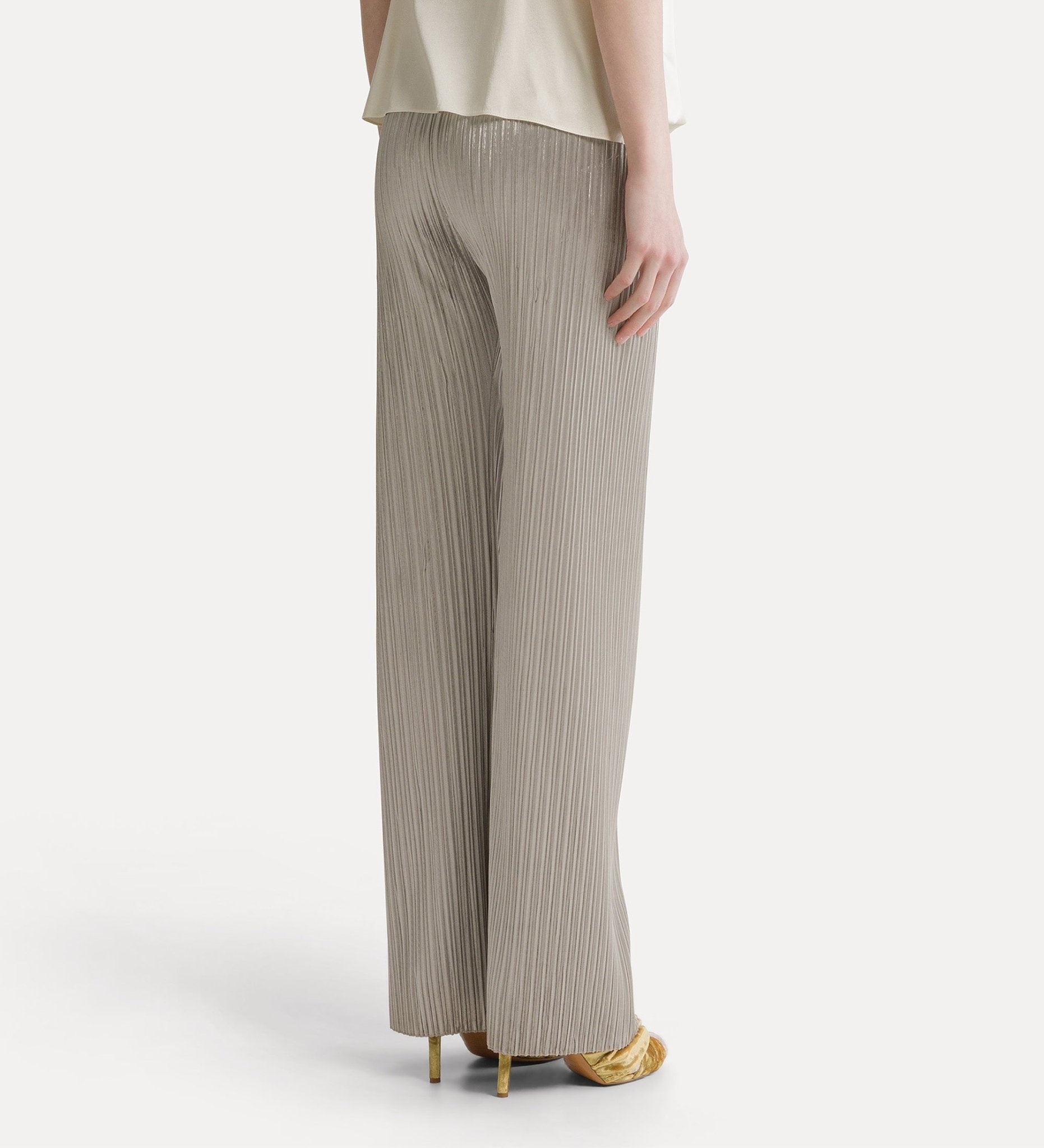 Silky Velvet Pleated Jersey Pant - Forte Forte