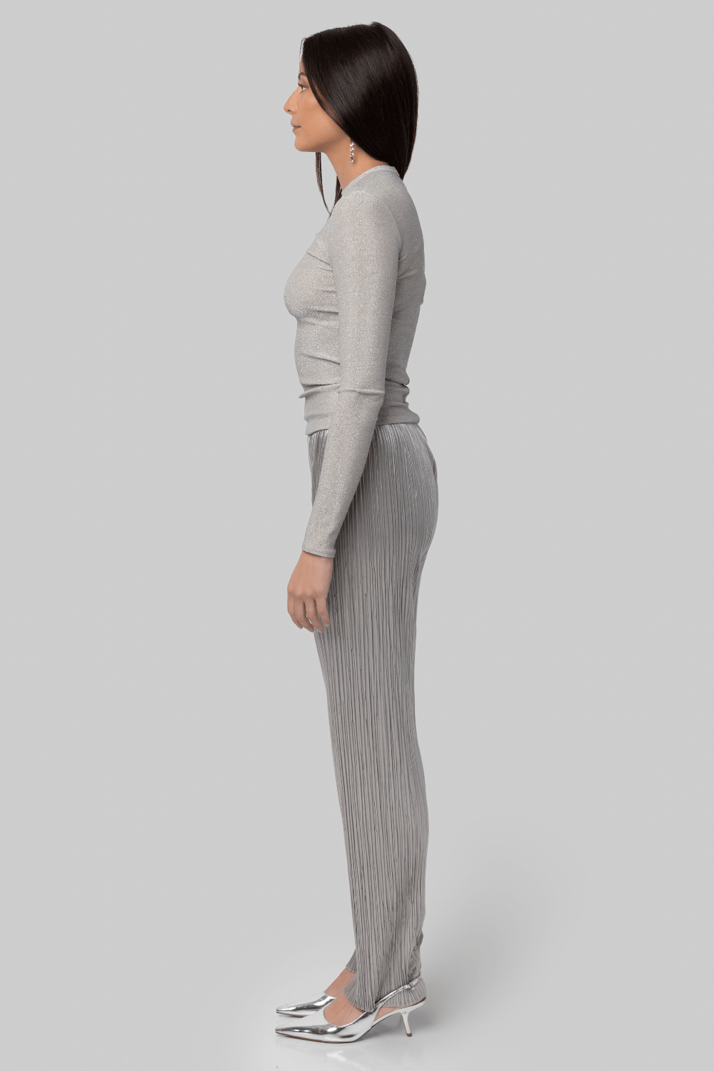 Silky Velvet Pleated Jersey Pant - Forte Forte
