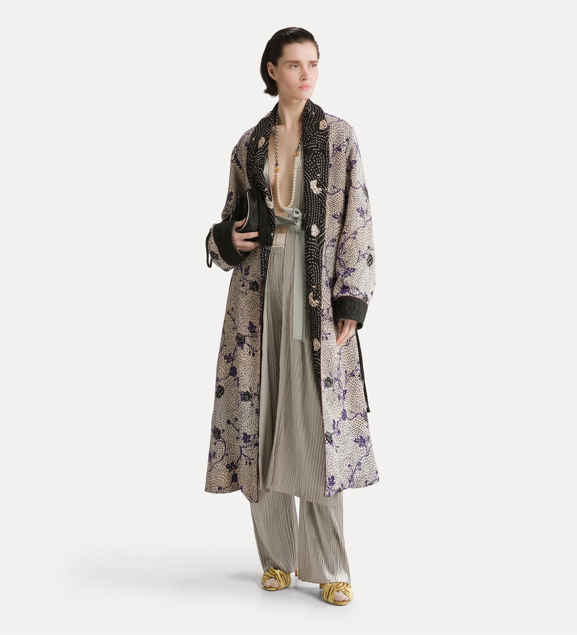 Silky Velvet Pleated Jersey Pant - Forte Forte