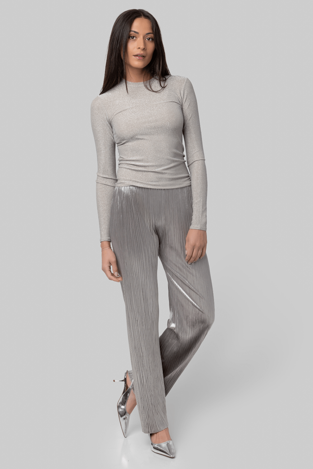Silky Velvet Pleated Jersey Pant - Forte Forte
