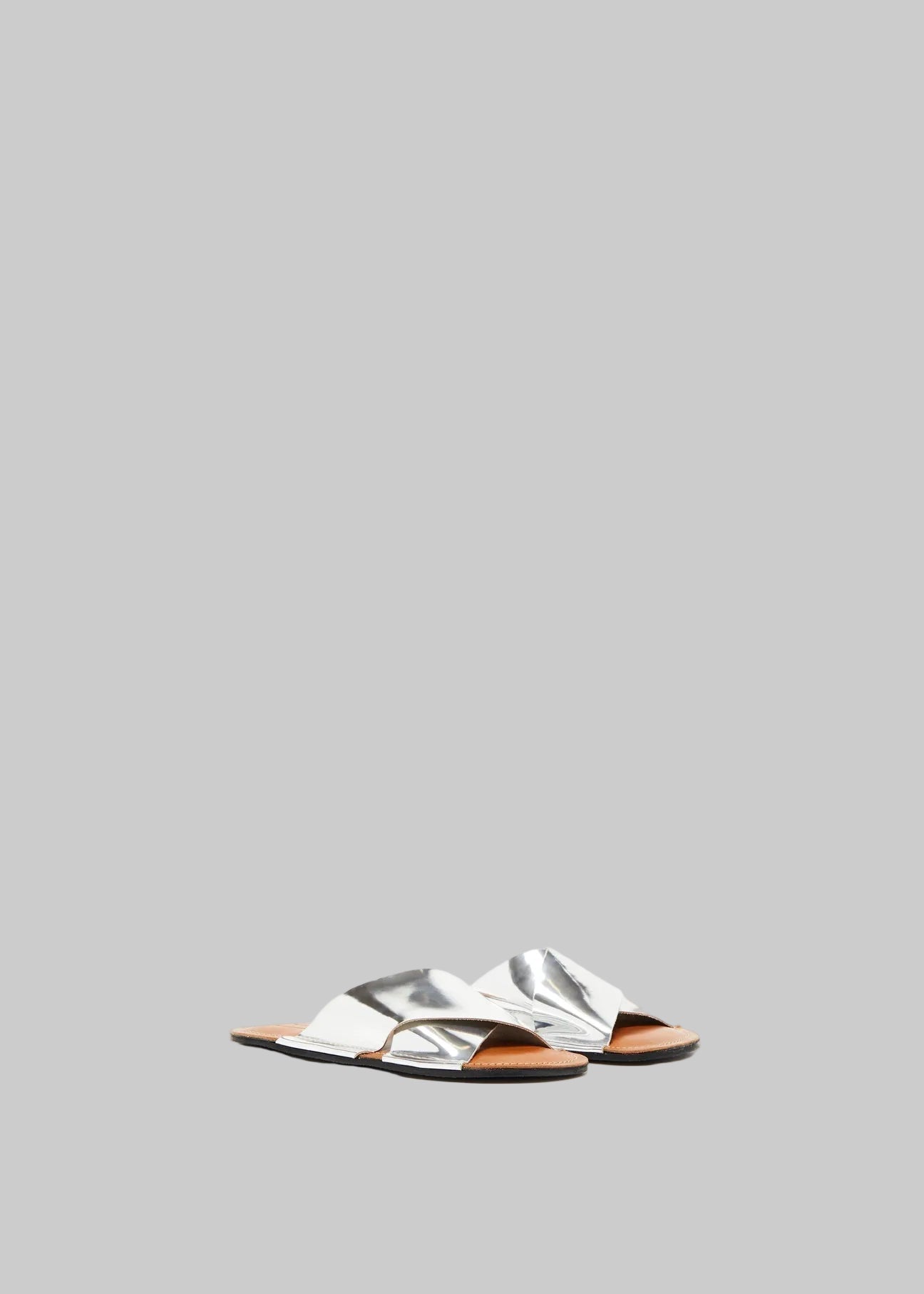 Silver Cross Strap Sandal - Plan C