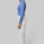 Smocked Long Sleeve Shrunken Polo - Guest In Residence