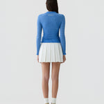 Smocked Long Sleeve Shrunken Polo - Guest In Residence