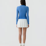Smocked Long Sleeve Shrunken Polo - Guest In Residence