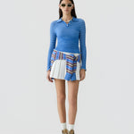 Smocked Long Sleeve Shrunken Polo - Guest In Residence