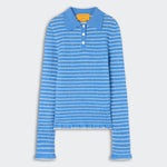 Smocked Long Sleeve Shrunken Polo - Guest In Residence