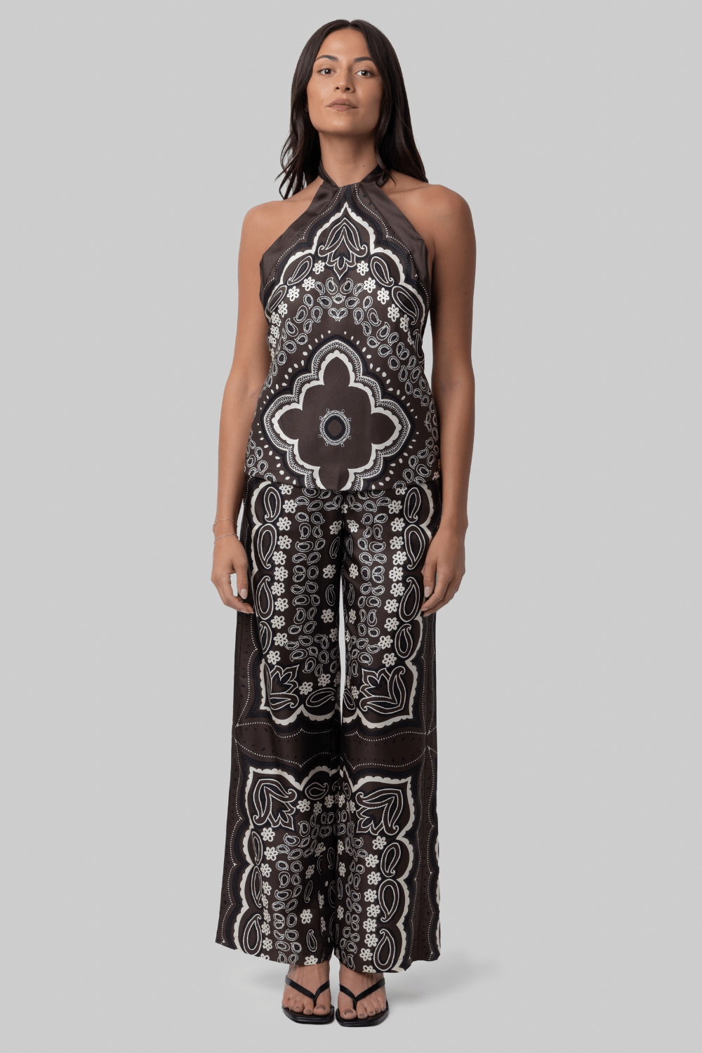Solal Silk Halterneck Top - Nili Lotan