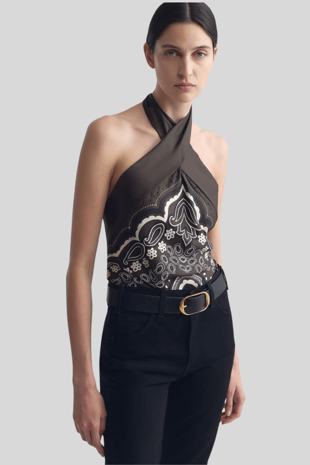 Solal Silk Halterneck Top - Nili Lotan