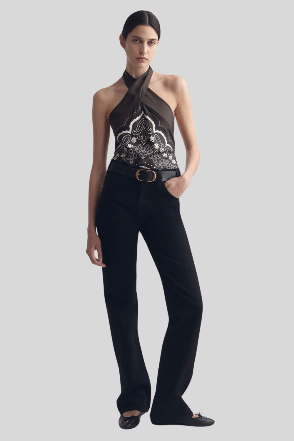 Solal Silk Halterneck Top - Nili Lotan