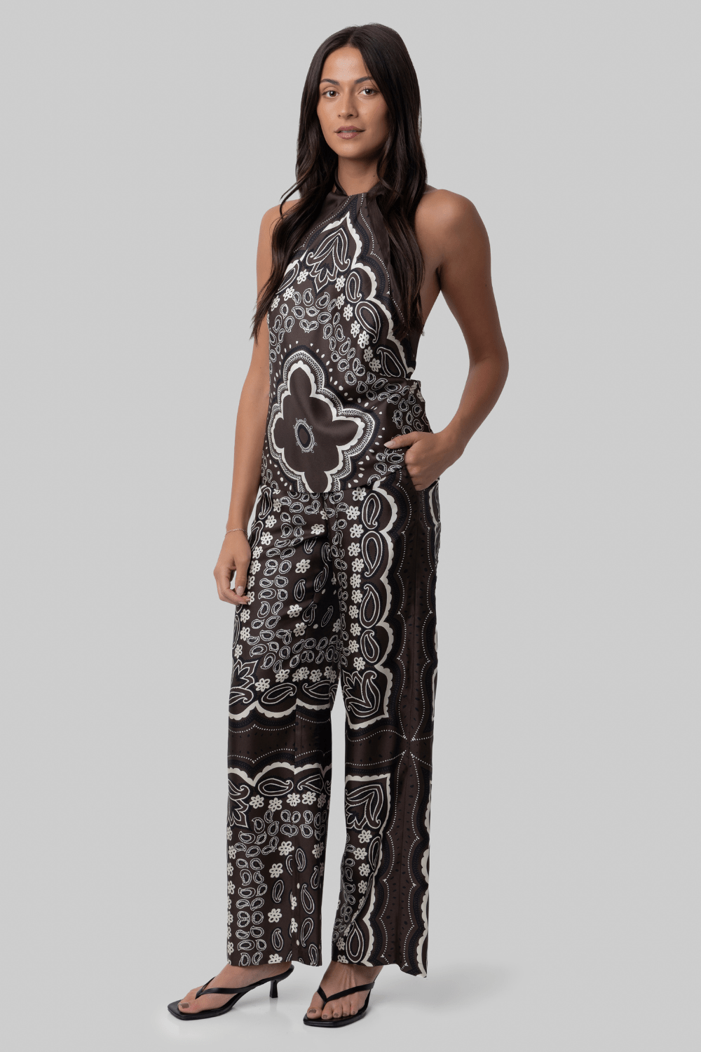 Solal Silk Halterneck Top - Nili Lotan