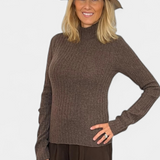 Heavy Cashmere Mock Neck Sweater - The Posh Peacock