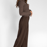 Crepe Straight Leg Pleated Trouser - The Posh Peacock